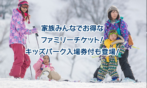 お得なファミリーチケット